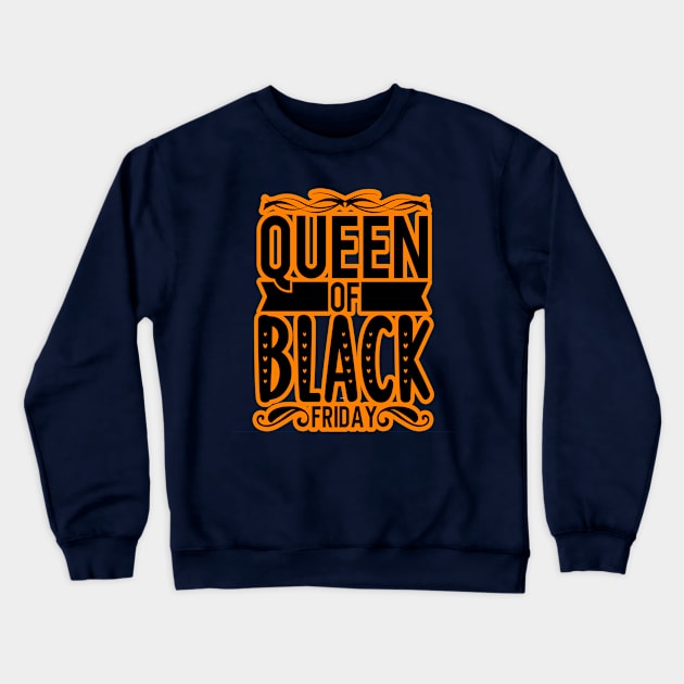 black friday, orange and black friday Crewneck Sweatshirt by Lebihanto